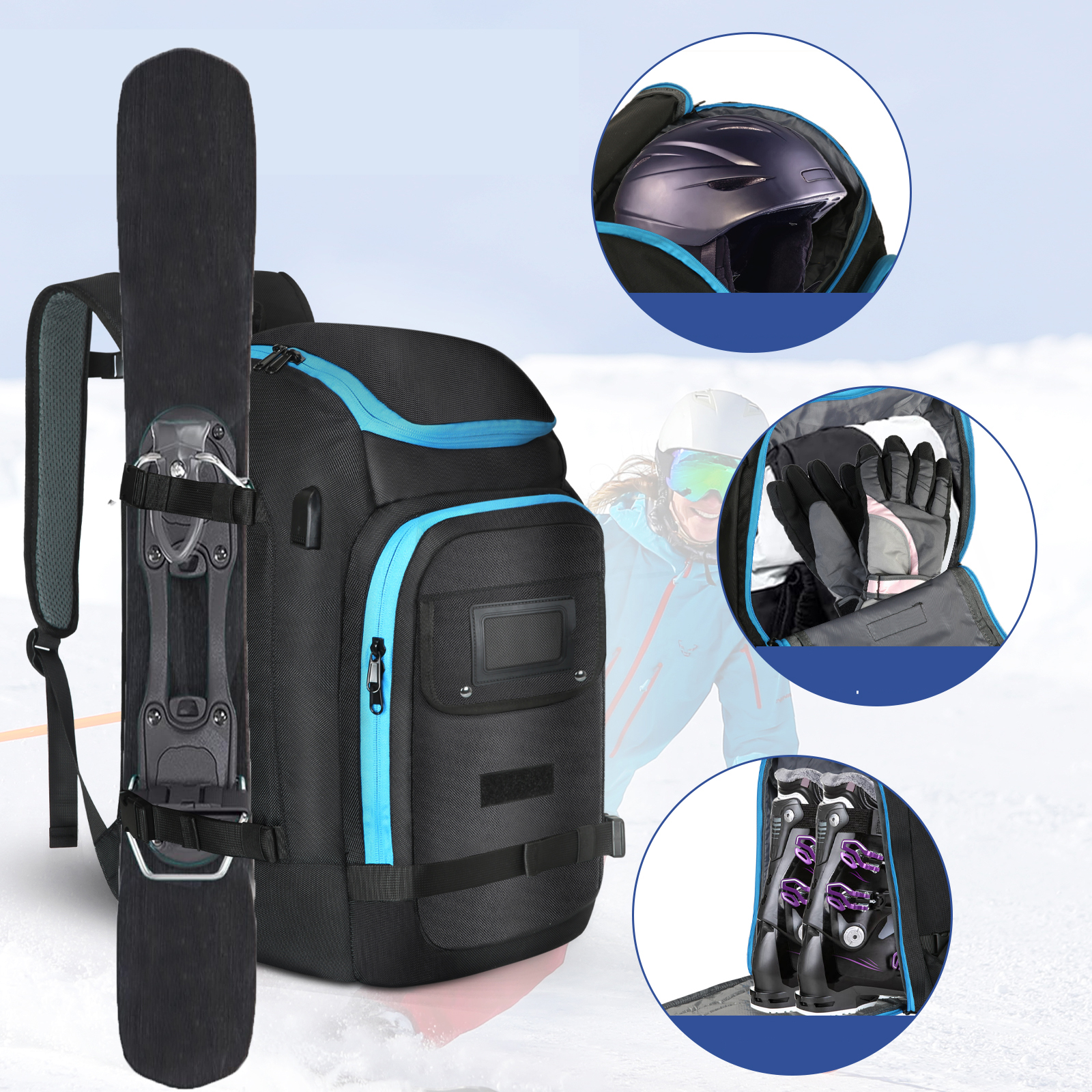 Ski Boots Bag Outdoor Skiing C - Ski Glove Waterproof ulasan dan harga
