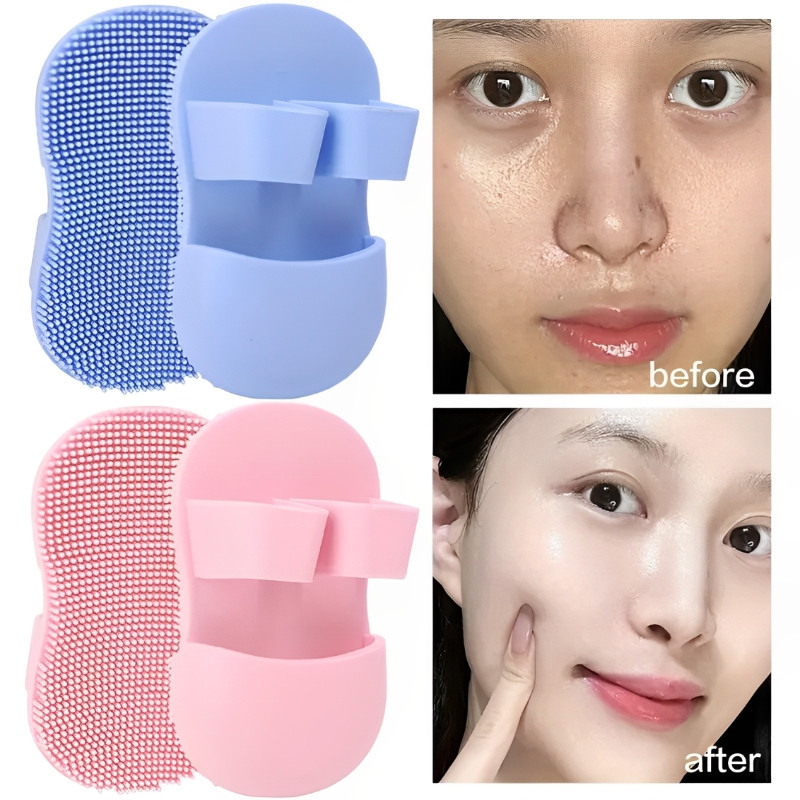 Silicone Face Scrubber Brush D - Rubber Glove Cleaning ulasan dan harga