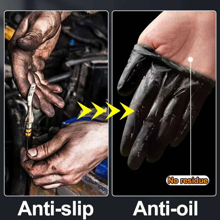 30/10Pcs Thick 8mil Nitrile Gl - Nitrile Mechanic Glove ulasan dan harga