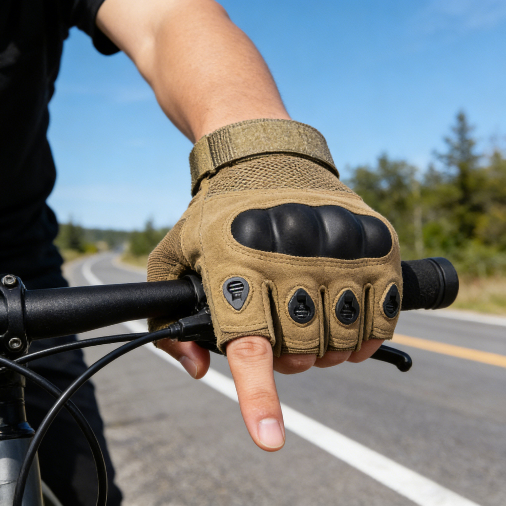Tactical Hard Knuckle Half Fin - Motorcycle Glove Knuckle ulasan dan harga
